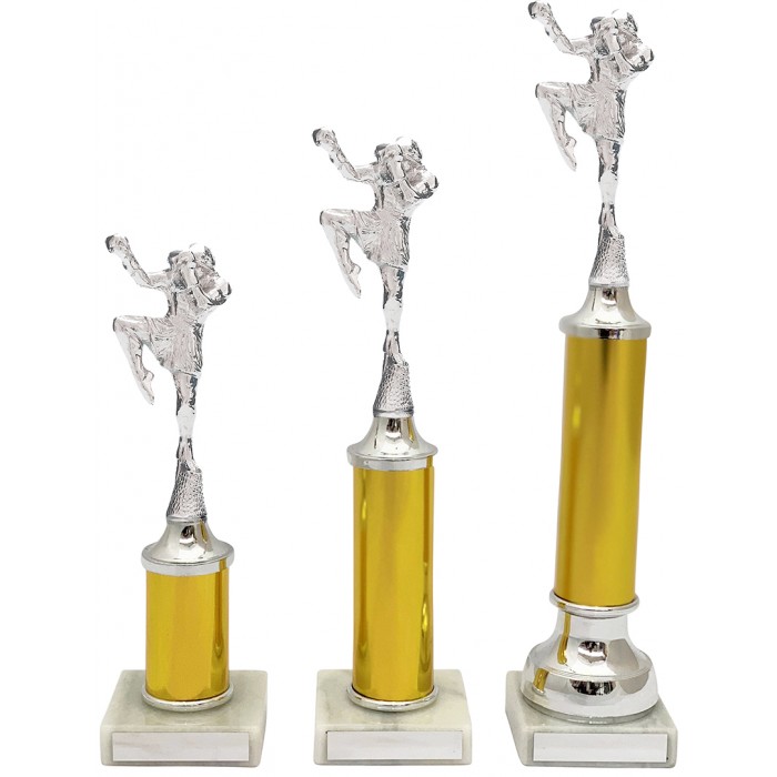 THAI BOXING METAL TROPHY  - AVAILABLE IN 3 SIZES